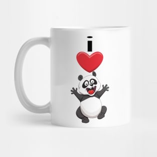 I Heart Pandas Mug